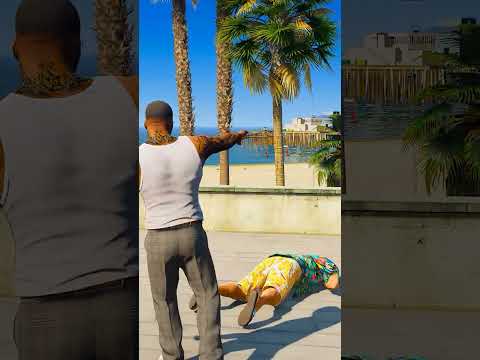 Gta V: Franklin Saving Dolfin From Michael | Shorts Gtav Viral