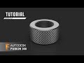 How to design a Knurled Bolt in Autodesk Fusion 360 | Fusion 360 Knurling Tutorial