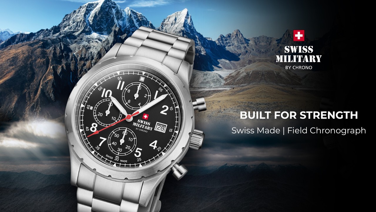 Swiss Military Field Chronograph Watch – Built for Strength 