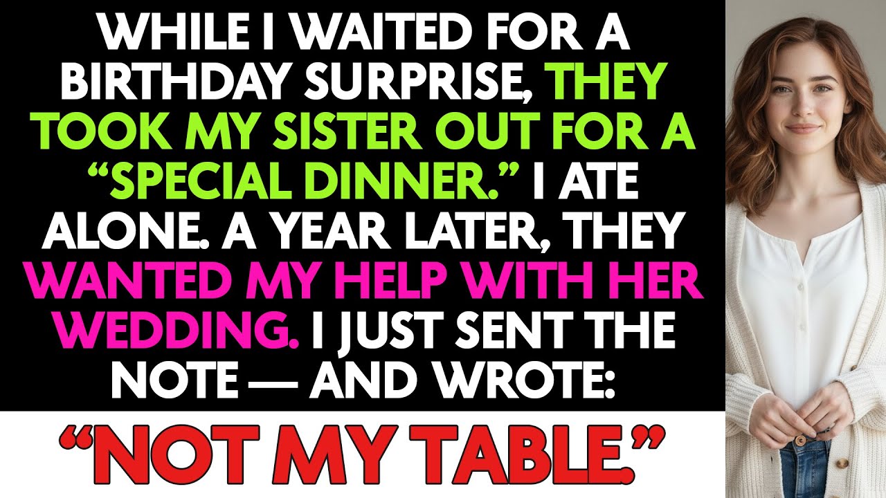 Parents Took My Sister Out For A Fancy Dinner On My Birthday. So I Just Did This