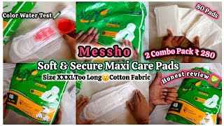 Soft & Secure Maxi Care Pads💚 / Messho Sanitary Pads Reality 🤫Green Pads Honest Review✅️₹150😧 screenshot 5