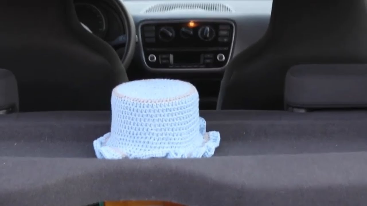 Toilettenpapierhalter für das Auto häkeln KULT - YouTube