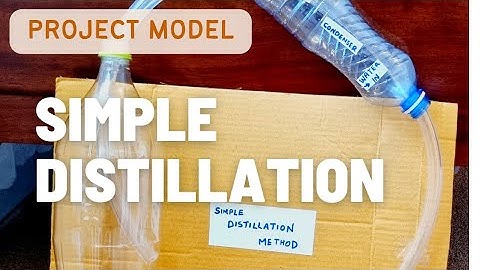 Simple Distillation Model | School Project | How to explain it