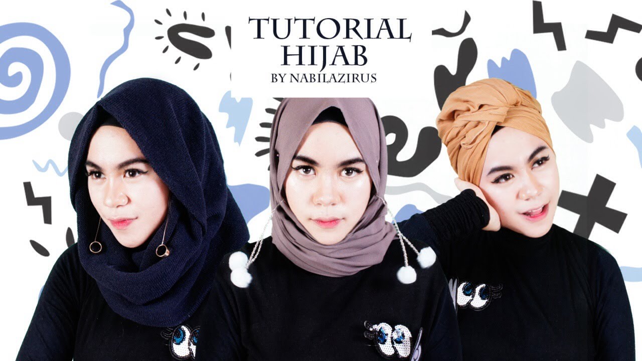 Hijab Tutorial 3 Styles Nabilazirus YouTube