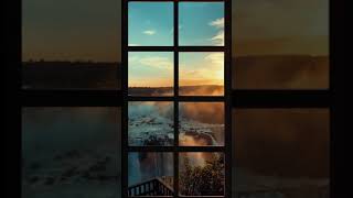 Relax/Focus to the Sound of Birds and the Distant Waterfall [4K] - Fake Window for Projector/TV
