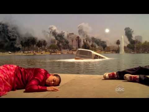 FlashForward blackout scene with bjork song