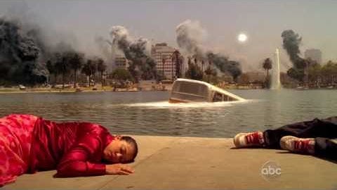 FlashForward blackout scene with bjork song