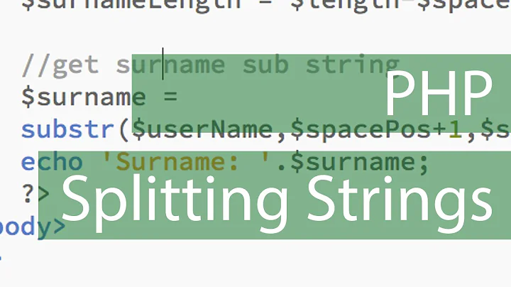 php parsing a name to forename / surname