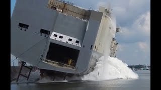 Biggest Ships Launch Compilation! Largest Ship Launches