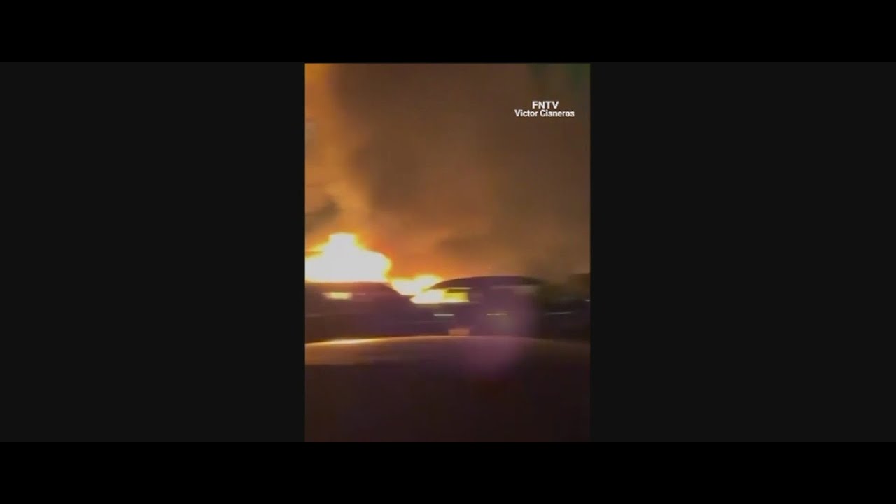 8 police cruisers set on fire in Brooklyn parking lot: NYPD