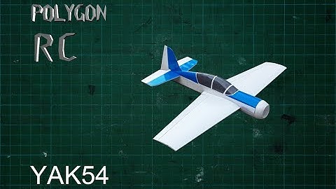 DIY Yak 54 RC airplane (1st prototype) with plan-Part 1-Polygon RC by Mr.Oak วิธีทำเครื่องบินบังคับ
