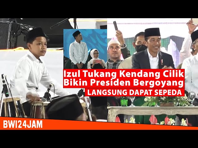 IZUL TUKANG KENDANG CILIK, BERHASIL BUAT PRESIDEN BERGOYANG, SEPEDA SATU. class=