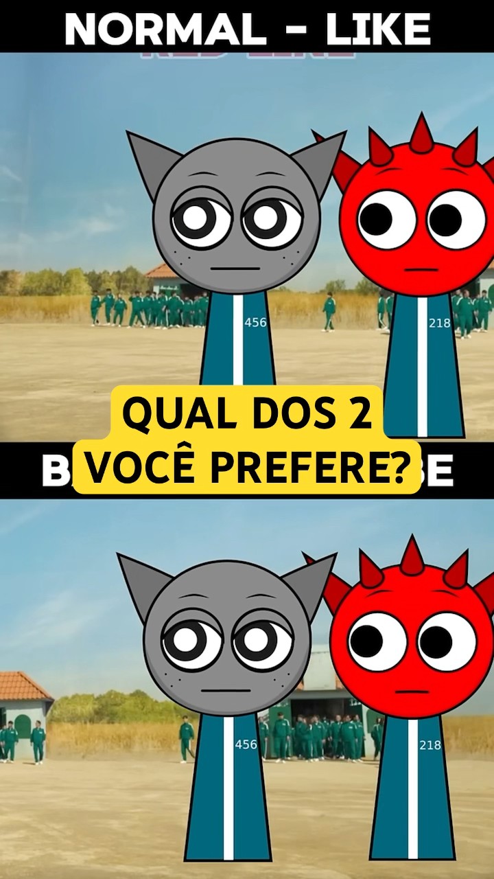 QUAL DOS 2 VOCE PREFERE? #mayumigames #sprunki #squidgame #youtubeshorts