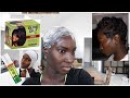HOW I RELAX & MOLD PIXIE CUT at home | SHORT HAIR