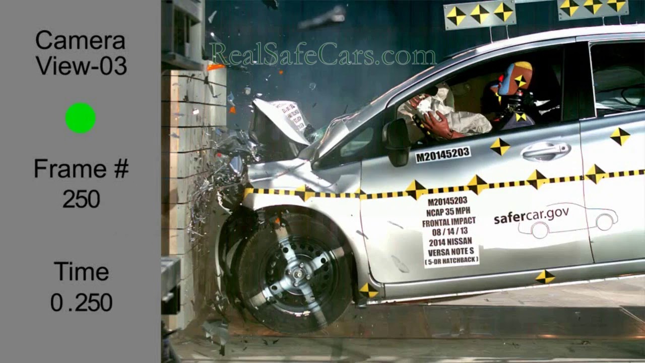 Nissan Versa Note (20142015) Crash Tests (SidePole, Front, Side