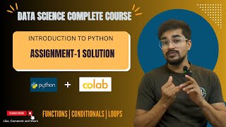 Assignment solution | Python | functions | conditionals | loops | Data Science full course