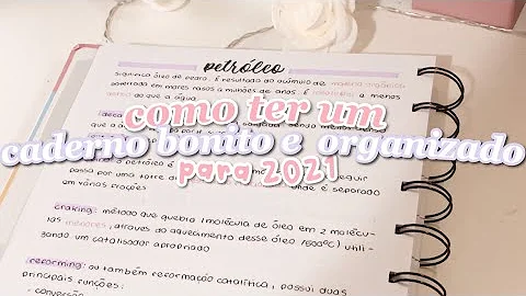 Como ter um caderno lindo é organizado 2020?