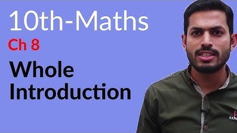 Class 10th Math Chapter 8 - Projection of a Side of a Triangle - 10th Class Math Chapter 8