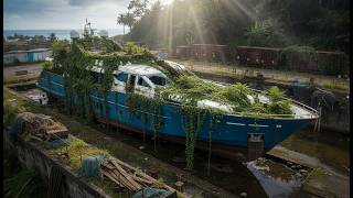 ASMR yacht Restoration! Full Restoration Azimut 68 2016 from Abandoned State | Insane Satisfying