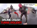 Drunk Driver Challenge Officer After Crash