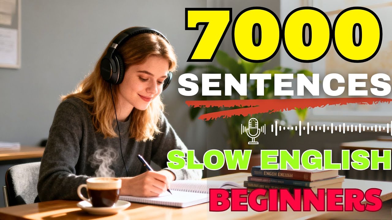 7000 Daily English Sentences for Beginners – 5 Hours of Slow Listening ...