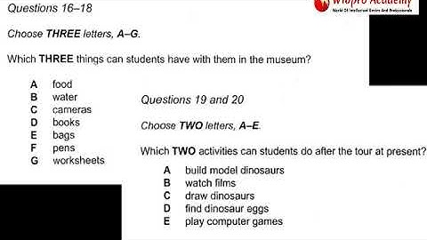 IELTS 8 Listening Test 1