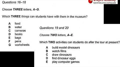 IELTS 8 Listening Test 1