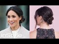 How to Master Meghan Markle's Messy Bun | Beauty School | InStyle