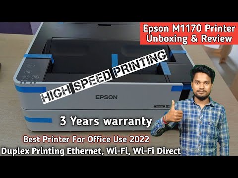 Epson M1170 Printer Unboxing and Review | Epson M1170 Printer installation