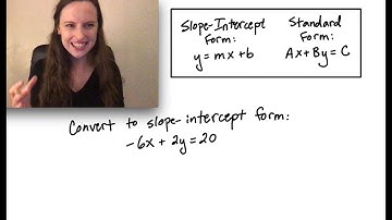 Converting from standard form to slope-intercept form