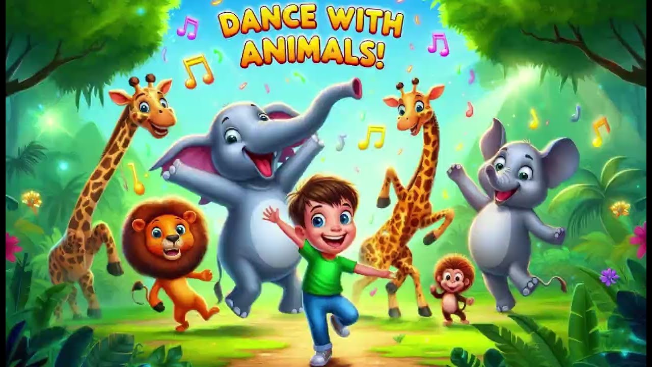 Let’s Dance with Animals  | Jungle Boogie Song for Kids