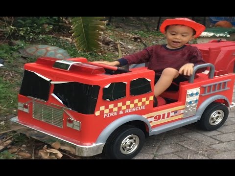 Plippi Adventures Kalee Red Fire Truck Rescues A Guinea Pig