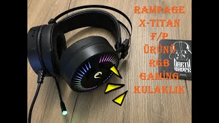 Uygun Fiyatlı Gaming Kulaklık (Rampage RM-2019G X-TITAN) İnceleme