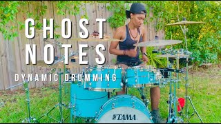 How to Play Ghost Notes on TAMA Drum Set | Dynamic Drumming | Shure MV51 | Nate Smith Grace Notes