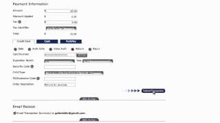 ePNOnline Terminal - Return/Refund Transaction