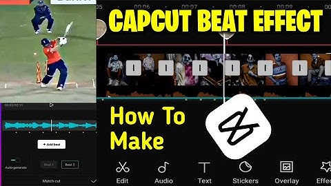 How to make cricket beat sync song video in Capcut | P# 1 | Capcut me beat effect sound kaise bnaye