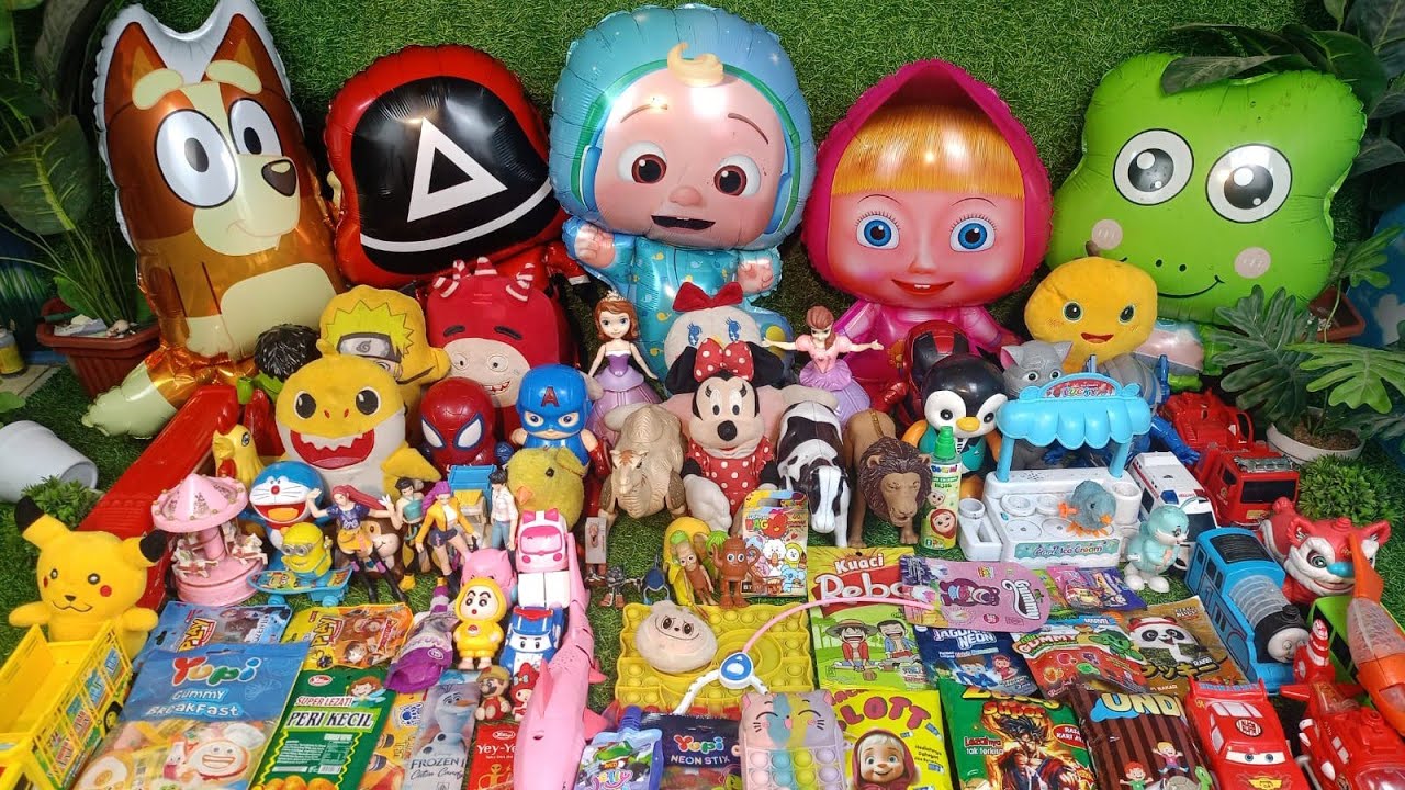 Hunting Eskrim Masak Masakan Dokteran Permen Yupi Baby Shark Marsha and TheBear Bebek Ikan koi124