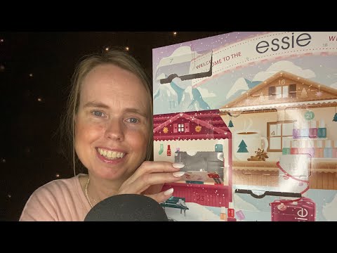 ASMR ~ DE EERSTE 7 VAKJES VAN MIJN ESSIE NAGELLAK ADVENTSKALENDER! 🎁 Lange Nagels! | ASMR Nederlands