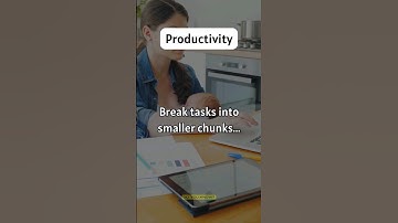 Break tasks into smaller chunks #productivity #shorts #youtubeshorts #didyouknow #lifehacks #music
