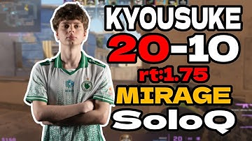 kyousuke (20-10) rt:1.75 SoloQ l EU FACEIT RANKED (mirage) | Jun 28, 2025 #cs2 #pov