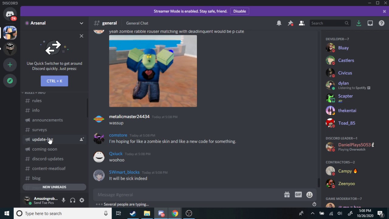 Official Arsenal Discord Server Link Youtube - roblox youtube discord servers