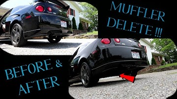2006 Cobalt SS: Before and After Muffler Delete Cold Start !