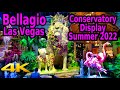 BELLAGIO LAS VEGAS STRIP CONSERVATORY SUMMER DISPLAY 2022 in 4K