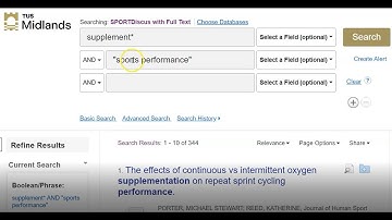 Database and Keyword searching: TUS Library tutorial
