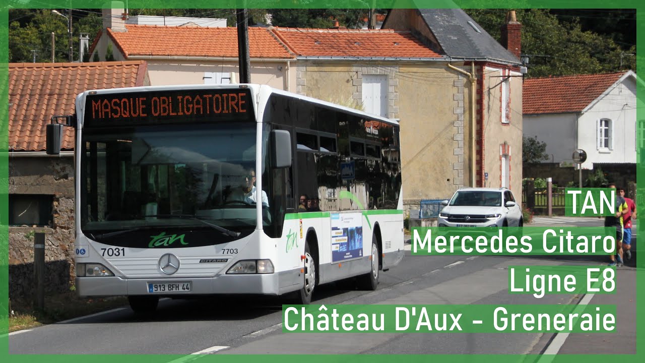 Mercedes-Benz Citaro C1 n°7033 | ligne E8 Château d'Aux - Greneraie | Réseau TAN | Nantes
