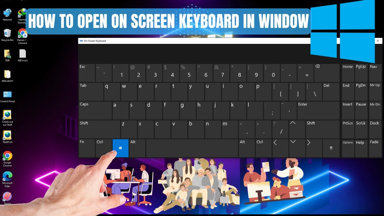 How to #Enable #Open Show #On Screen Keyboard in #Windows10 11 | On ...