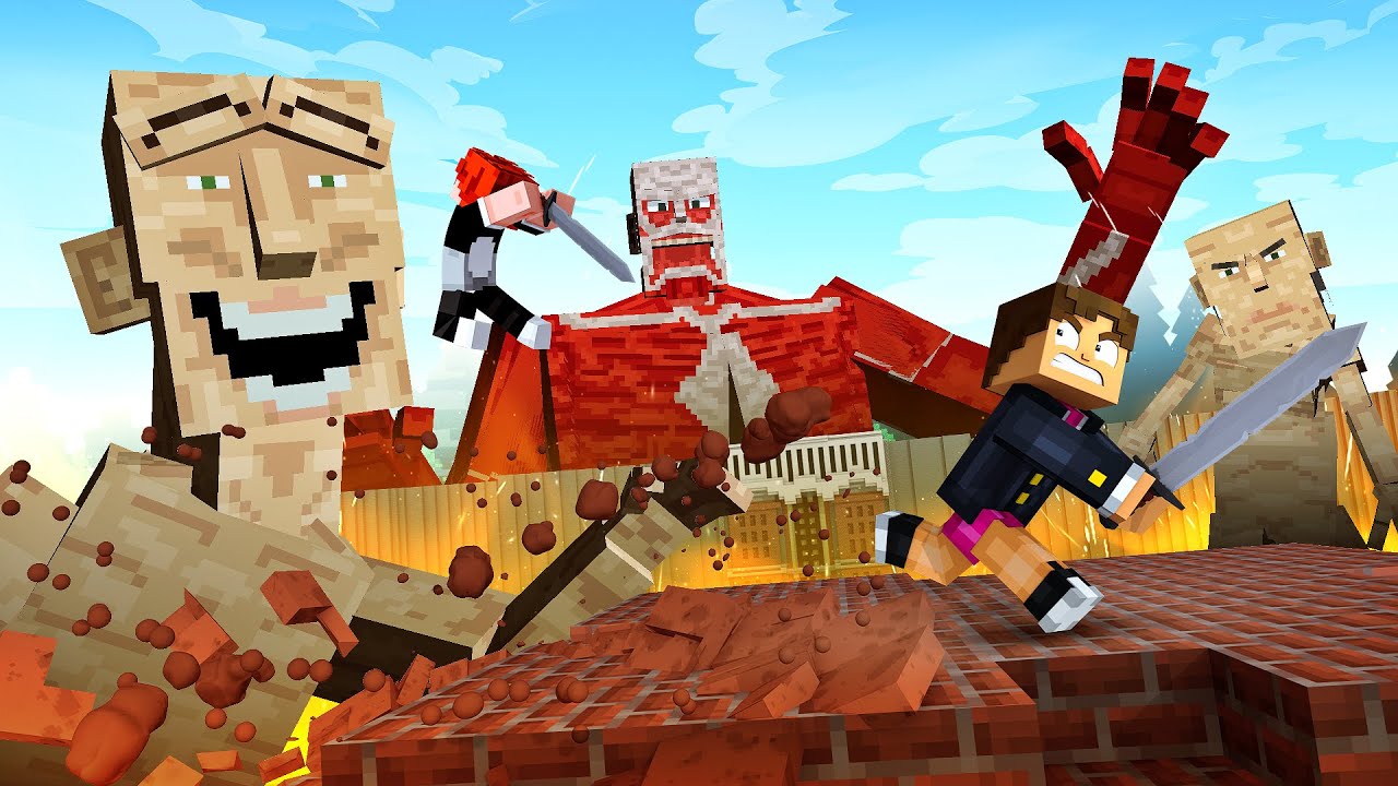 ATTACK ON TITAN no MINECRAFT!!