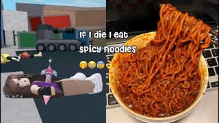 Spicy noodle challenge with cousin!!🤭
