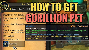 How To Get Gorillion Pet (WoW TWW)