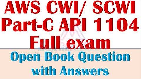 AWS CWI API 1104  Part C Code Book exam question